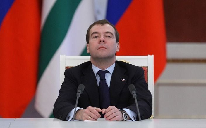 MOSKOU - De Russische president Dmitri Medvedev. Foto EPA