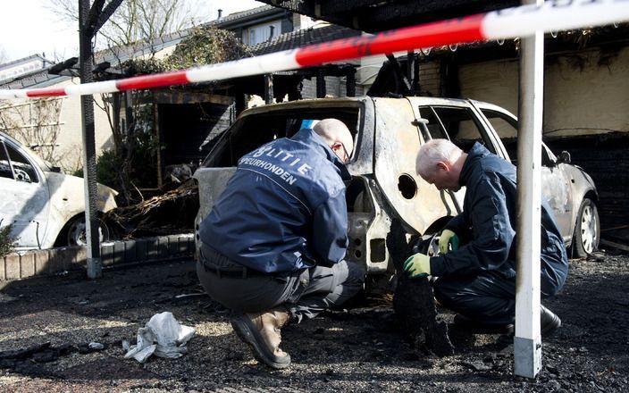 Brandschade in Veendam. Foto ANP