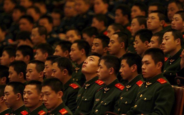 De Chinese autoriteiten eisen absolute gehoorzaamheid van het leger. Foto EPA