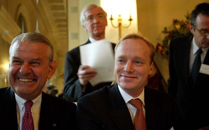 UTRECHT - Jaap Rost Onnes en Prins Carlos de Bourbon de Parme (r). Foto ANP