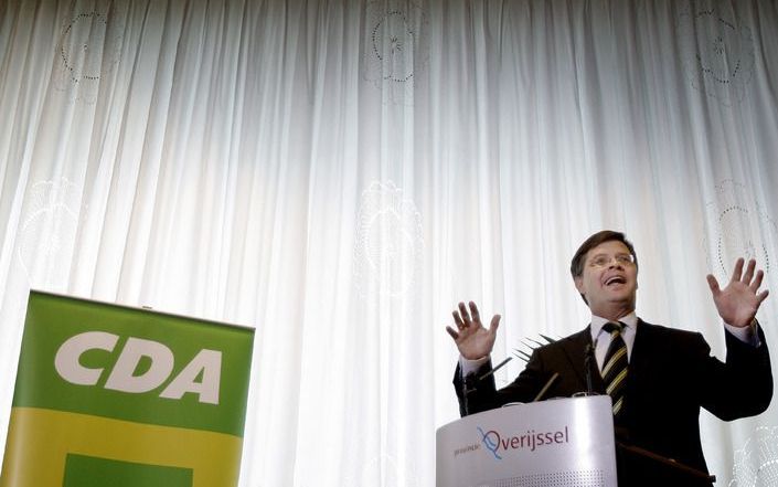 Balkenende op het CDA-congres. - Foto ANP