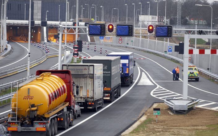 Tunnels A73 in weekend dicht. Foto ANP