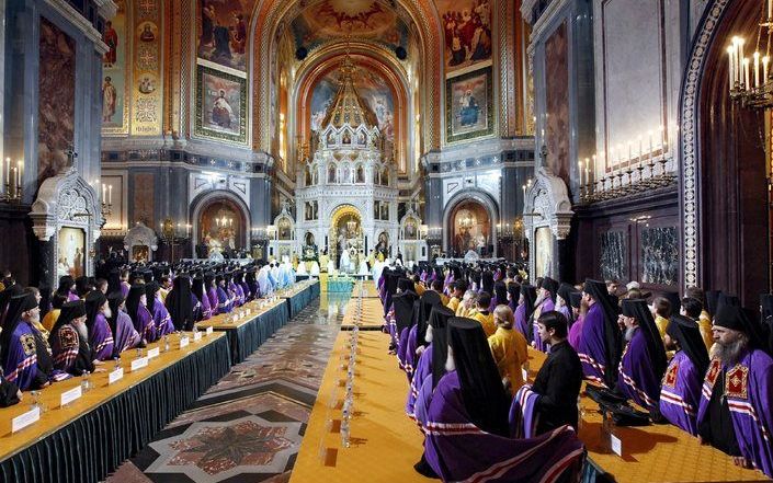 De Russisch-Orthodoxe Kerk heeft aartsbisschop Kirill gekozen tot patriarch. Hij gaat leidinggeven aan zo’n 75 miljoen orthodoxe christenen. Kirill staat bekend als hervormingsgezind. Foto EPA