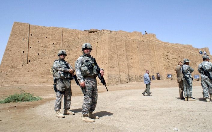 Amerikaanse soldaten bij de stad Ur. Foto EPA