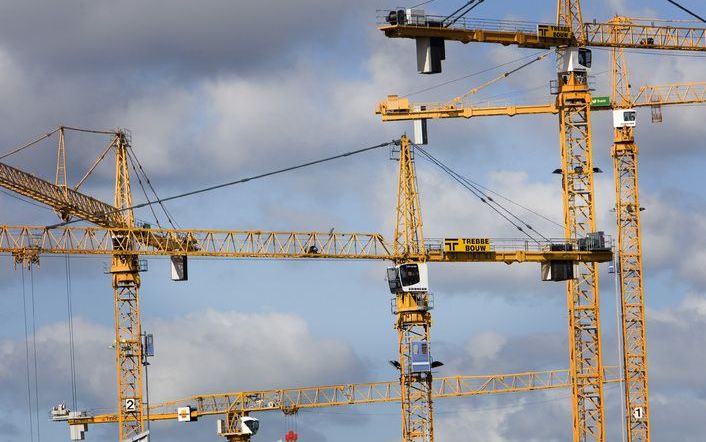 VOORBURG - Bouwomzet voor het eerst boven 80 miljard. Foto ANP