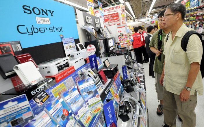 Het Japanse Sony gaat 8000 banen schrappen. Foto EPA