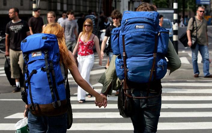 De recessie leidt tot meer reislust bij jongeren. Foto ANP