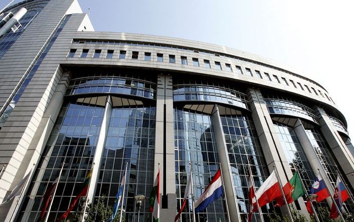 BRUSSEL - Exterieur van het Europees Parlement in Brussel. Fot ANP