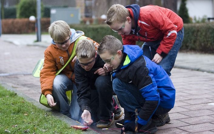 De afgelopen dagen hebben al drie mensen door vuurwerk een oog verloren. Foto ANP