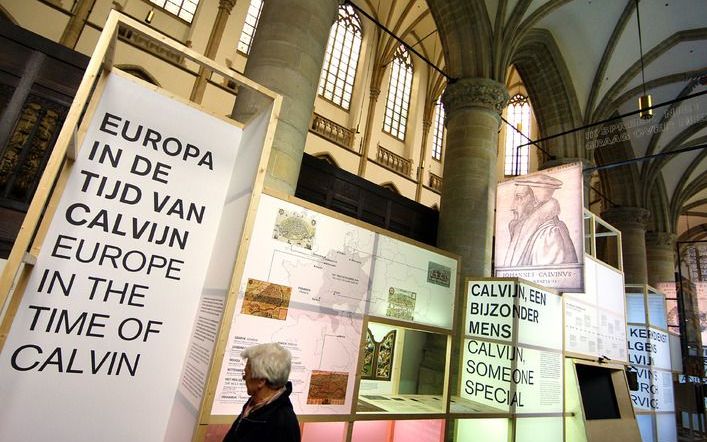 De expositie ”Calvijn &amp; Wij” in de Grote Kerk in Dordrecht. Foto ANP