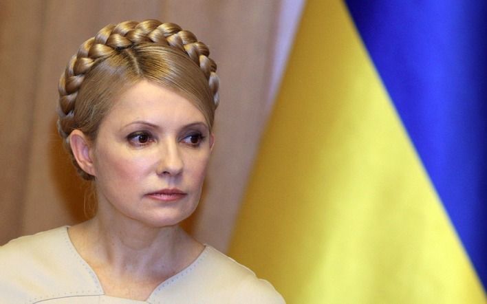 KIEV - De Oekraïense premier Julia Timosjenko (49) trekt haar klacht tegen de uitslag van de presidentsverkiezingen in. Dit bleek zaterdag tijdens een zitting van de Oekraïense Raad van State in Kiev. Foto EPA