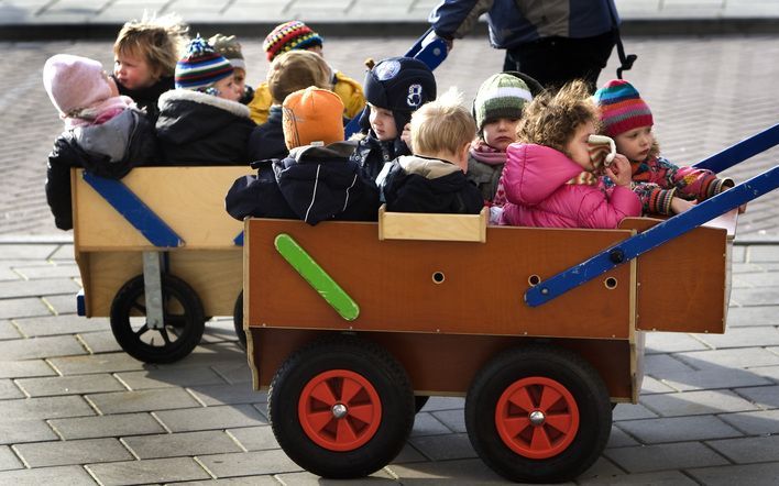 Het aantal kinderopvangcentra is in 2007 fors gegroeid. foto ANP