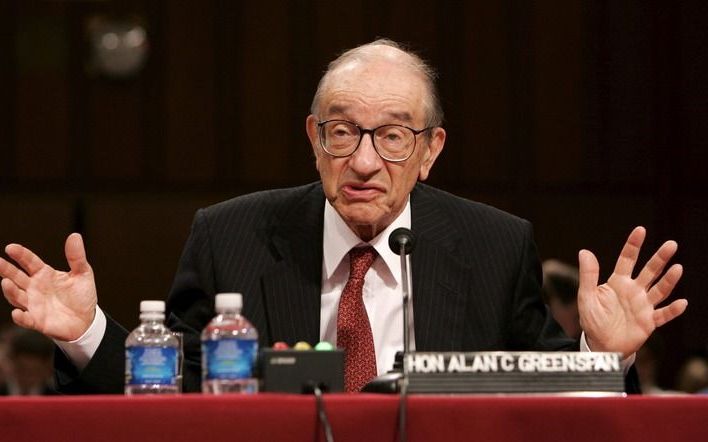 Zou de filosoof Immanuel Kant Alan Greenspan gekend hebben, dan zou hij hem dom hebben genoemd. Waarom? Omdat Greenspan in de financiële crisis geen verschil ziet tussen zijn eigen ideeën en de werkelijkheid. Foto EPA