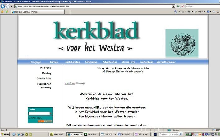 Het christelijke gereformeerde Kerkblad van het Westen, dat vorig jaar werd opgeheven, maakt een doorstart. Op internet. Foto RD