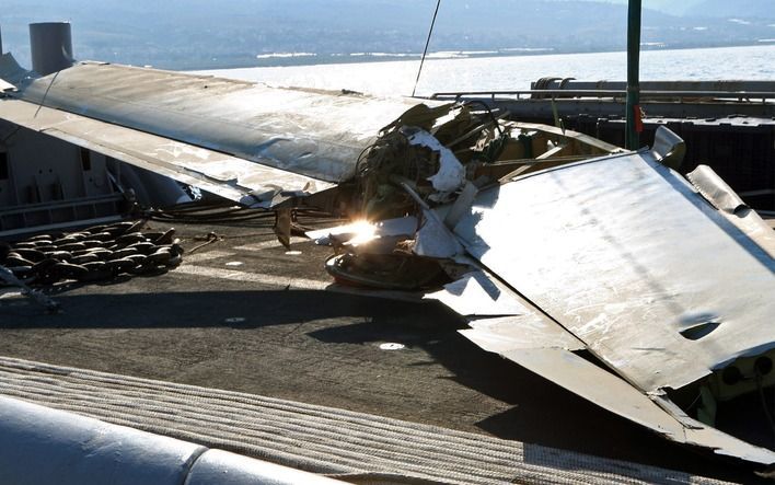 Wrakstukken van het vliegtuig van Ethiopian Airlines. Foto EPA