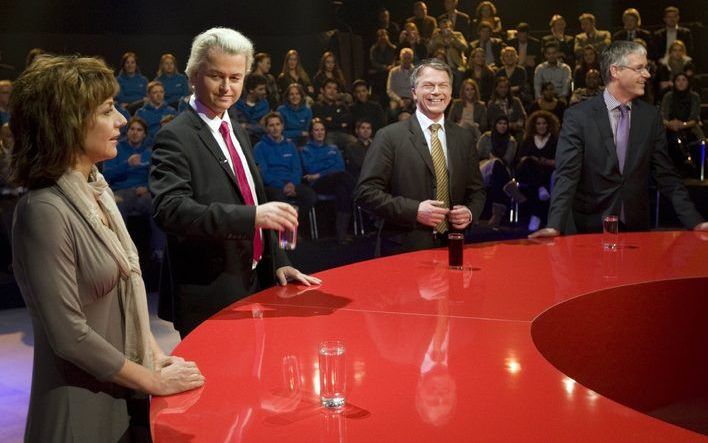 Het NOS–verkiezingsdebat. Foto ANP