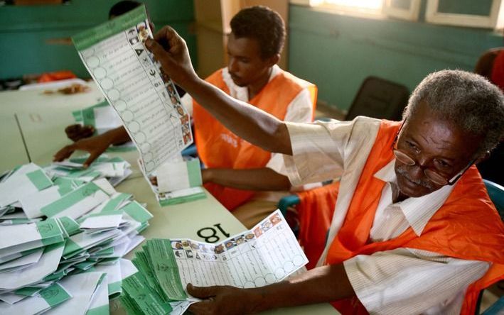 Verkiezingen in Sudan. - Foto EPA