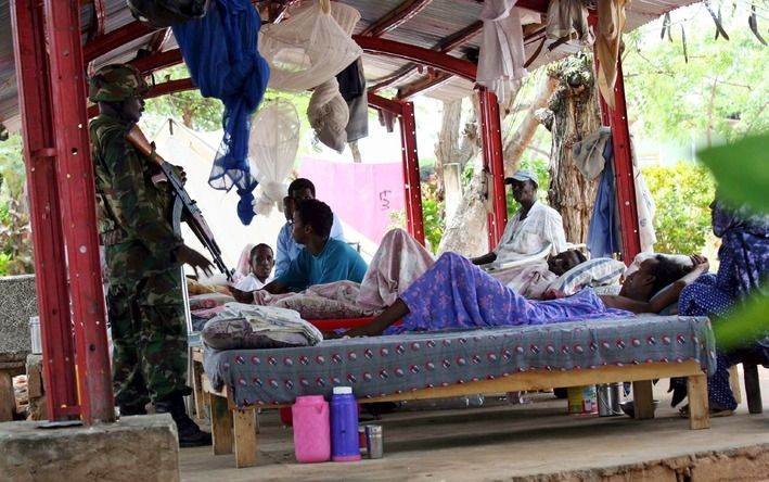 Een Somalische ziekenhuis in Mogadishu. Foto EPA