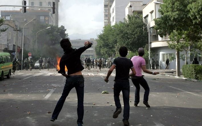 Protest in Teheran. Foto EPA