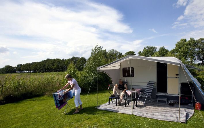 Natuurkampeerterrein De Rietkraag in Lemelerveld (gemeente Dalfsen). Foto ANP