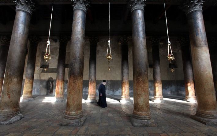 De Geboortekerk in Bethlehem staat in deze periode van het jaar bij veel christenen in het centrum van de belangstelling. Foto EPA