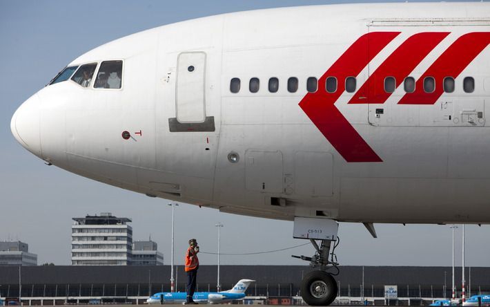 DUBLIN – Een vliegtuig van de Nederlandse luchtvaartmaatschappij ArkeFly heeft woensdag een noodlanding gemaakt op Shannon Airport in de Republiek Ierland. Het vliegtuig was onderweg van Schiphol naar Aruba en Curaçao. Foto ANP