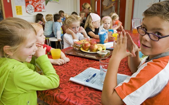 WOUDENBERG - Kinderen op school. Foto ANP