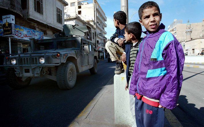 Archieffoto van straatbeeld in Bagdad. Foto EPA