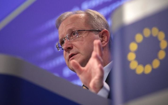 EU-commissaris Rehn. Foto EPA