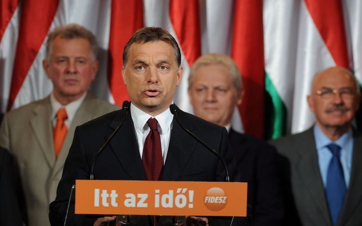 Fidesz voorman Viktor Orbàn. Foto EPA