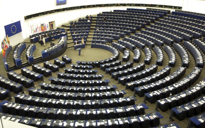 STRAATSBURG – De vergaderzaal van het Europees Parlement in Straatsburg. Foto EPA