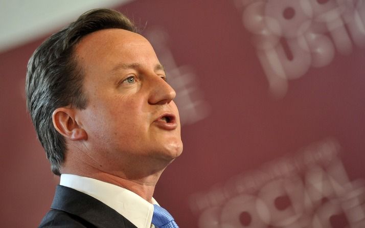 Oppositieleider David Cameron. Foto EPA