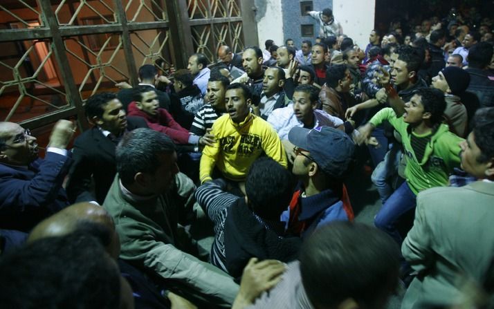 CAIRO - Een protest van koptische christenen deze week. Foto EPA