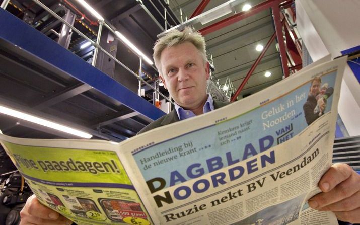 Uitgever NDC/VBK, eigenaar van onder meer Dagblad van het Noorden en Leeuwarder Courant, heeft vorig jaar een nettoverlies van ruim 45 miljoen euro geleden. Foto ANP