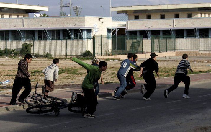 Kinderen in de Israëlische stad Sderot. Foto EPA