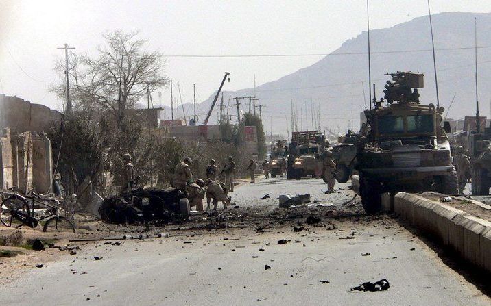 KABUL – In het zuiden van Afghanistan is donderdag een militair van de NAVO om het leven gekomen. Foto EPA