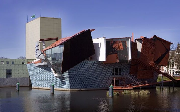 GRONINGEN - Exterieur van het Groninger Museum. Foto ANP