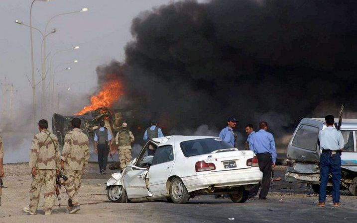 In Irak heerst woede na een Amerikaanse bommenregen. - Foto EPA