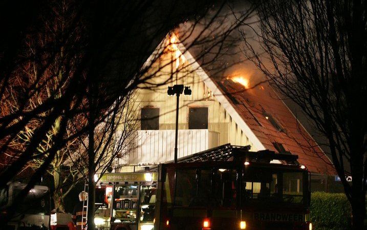 Een brand in het Friese Workum heeft zondagavond twee kinderen het leven gekost. Foto ANP