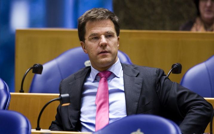 DEN HAAG - VVD-leider Rutte heeft zondag flinke kritiek geoogst met zijn pleidooi om de vrijheid van meningsuiting verder te verruimen. Foto: ANP