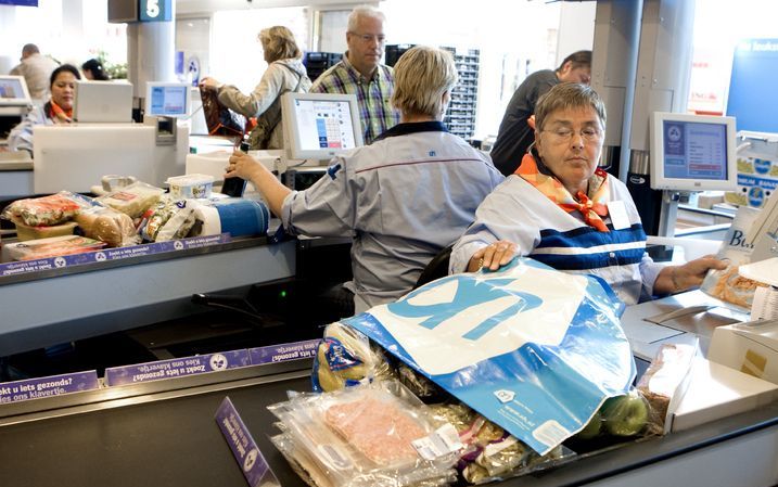 De filialen van Albert Heijn in de Goudse wijken Goverwelle en Bloemendaal mogen van de gemeente niet op zondag open. Foto ANP