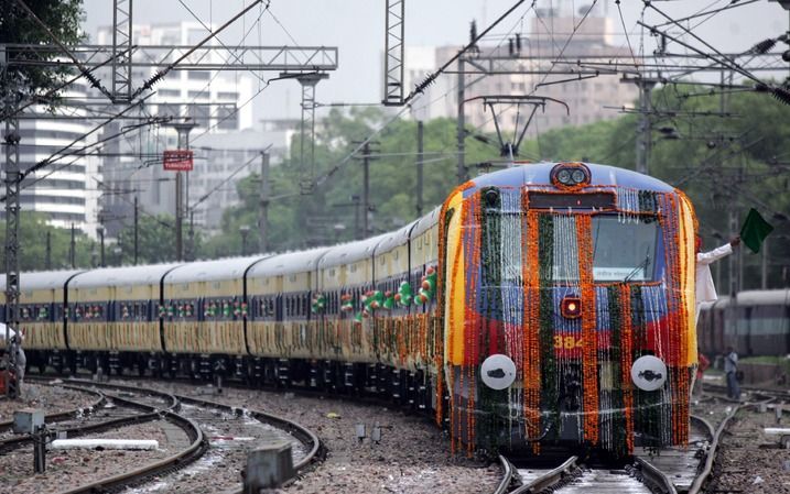 Trein in New Delhi. - Foto EPA