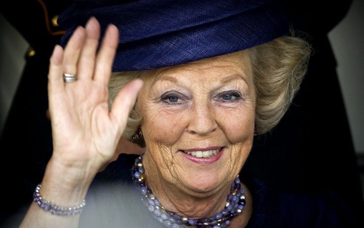 Koningin Beatrix woonde maandag in Paleis Het Loo het laatste congres bij van de Nederlandse Vereniging van ex-politieke gevangenen uit de Bezettingstijd (1940-1945), kortweg Expogé genoemd. Foto ANP