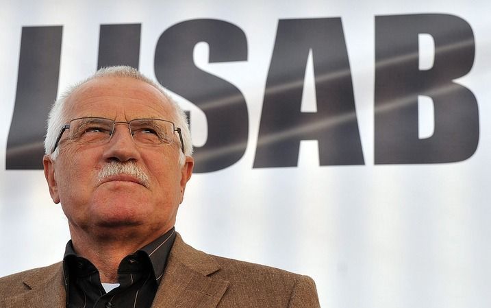 De Tsjechische president Vaclav Klaus. Foto EPA