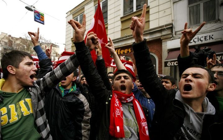 ISTANBUL - Koerdische demonstraties in Turkije. - Foto EPA