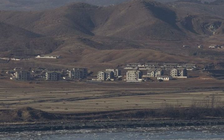 PYONGYANG - Het grensgebied van Noord-Korea. Foto EPA