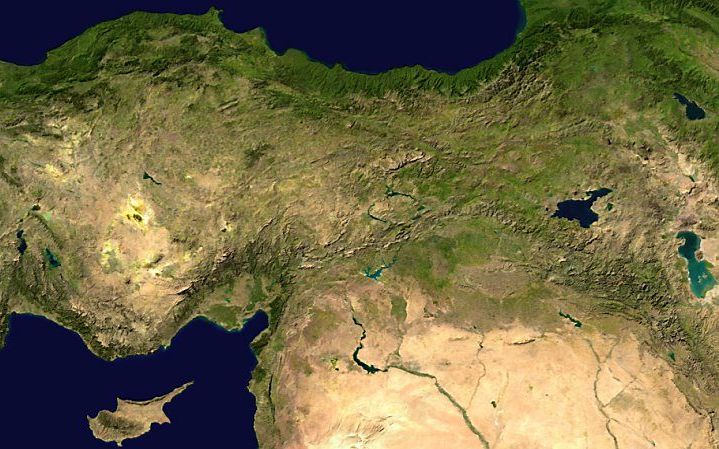 Turkije. Foto NASA