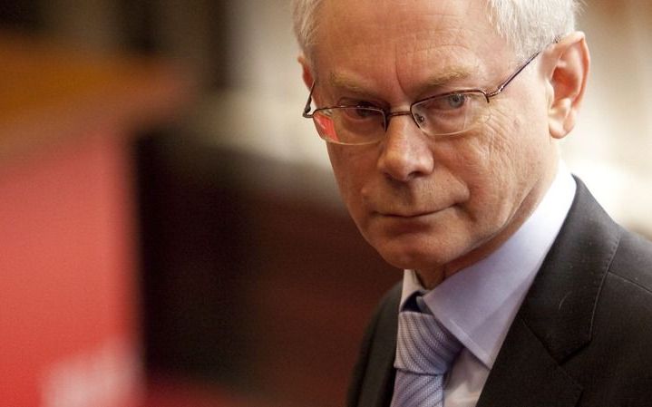 'Bankbediende' van Rompuy. Foto EPA.