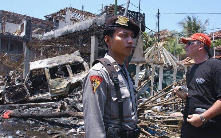 JAKARTA - Ravage na de aanslag op Bali in 2002. Foto EPA