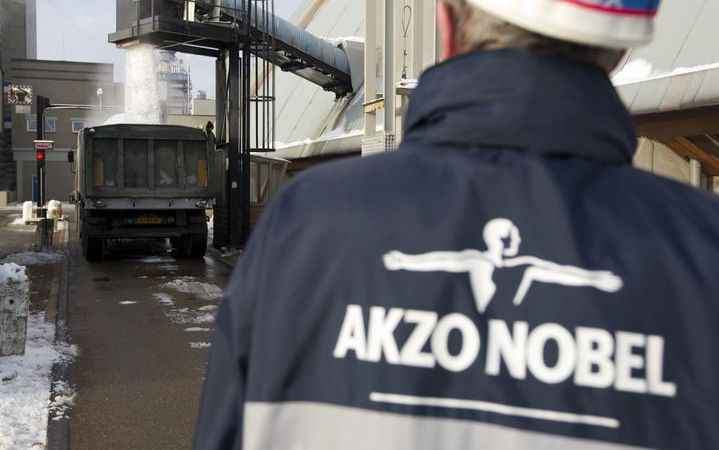 Akkoord tussen AkzoNobel en bonden. Foto ANP